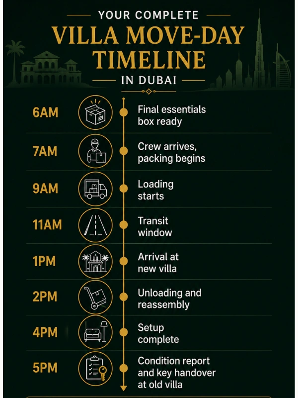 Your Villa Move-Day Timeline in Dubai